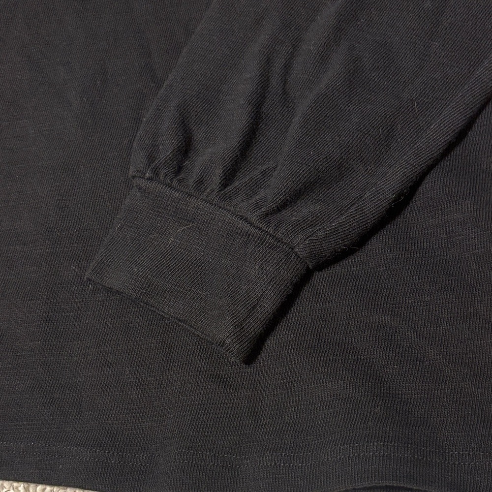LOFT Black Sweater with Shoulder Buttons - Picture 9 of 9
